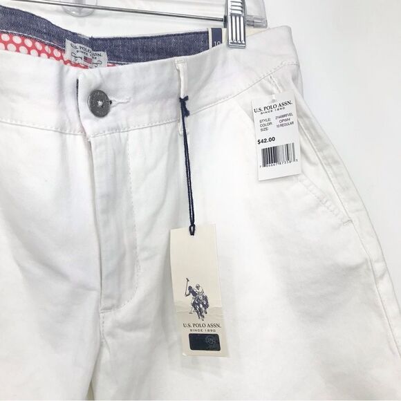 U.S. Polo Assoc. White Bermuda Shorts NEW - Picture 5 of 16